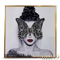 水晶絵　アートパネル　クリスタル　立体　絵画　アート　蝶　ブラック　モノクロ　金 楽天市場】＼マラソンP10倍&最大10%OFFクーポン配布中／アート